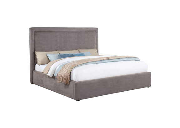 315835MKE Lawson 54-inch Upholstered Eastern King Platform Bed Mushroom