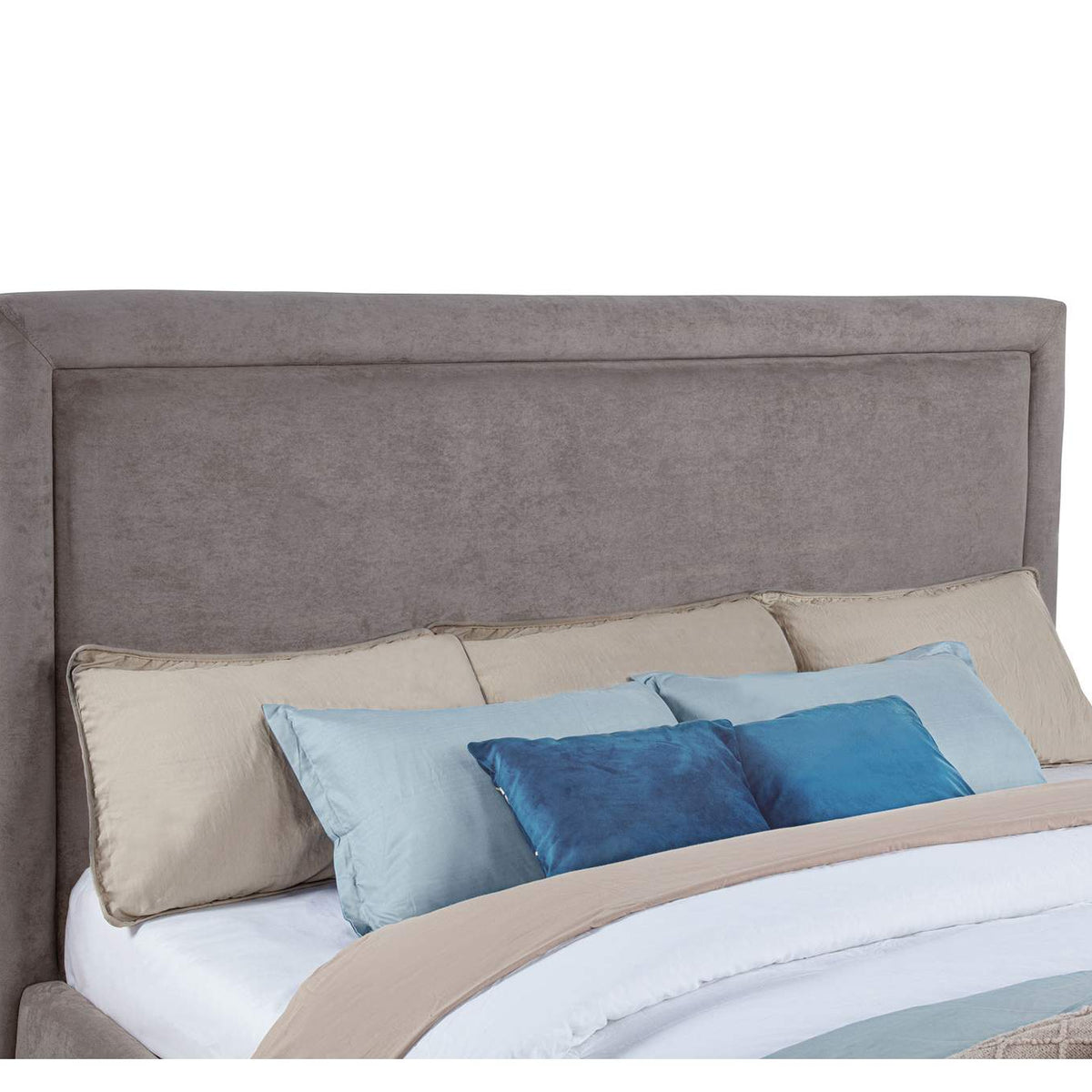 315835MKE Lawson 54-inch Upholstered Eastern King Platform Bed Mushroom
