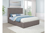 315835MQ Lawson 54-inch Upholstered Queen Platform Bed Mushroom