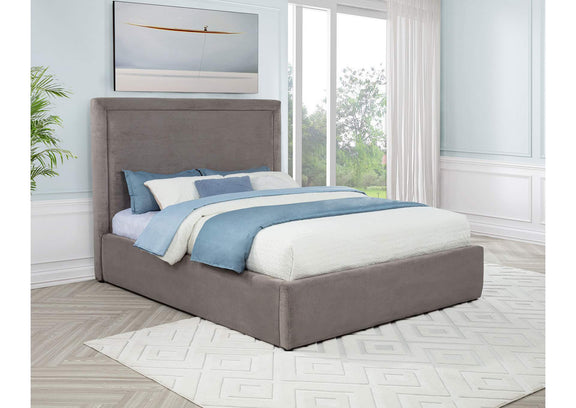 315835MQ Lawson 54-inch Upholstered Queen Platform Bed Mushroom