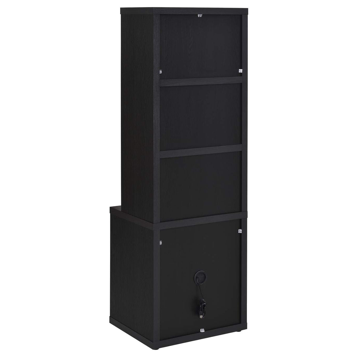 315851F-SET Westpark 3-piece Full Bedroom Set Bookcase Headboard Black