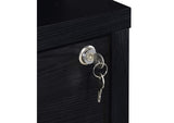 315851F-SET Westpark 3-piece Full Bedroom Set Bookcase Headboard Black