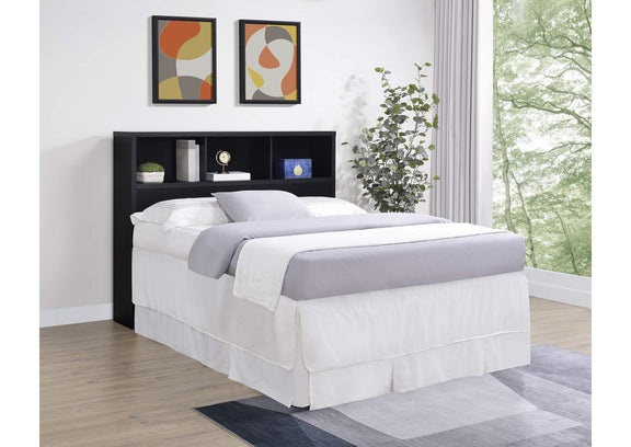 315851Q Westpark 49-inch Queen Bookcase Headboard Black