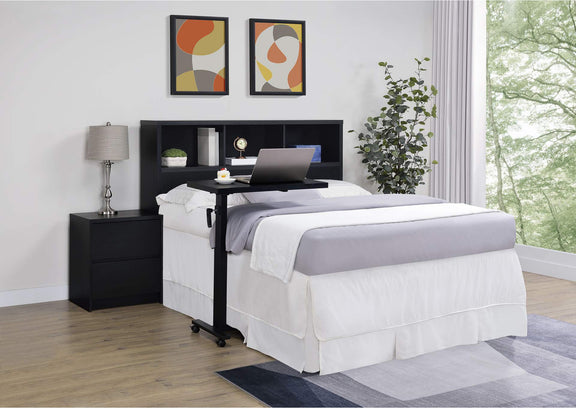 315851Q Westpark 49-inch Queen Bookcase Headboard Black