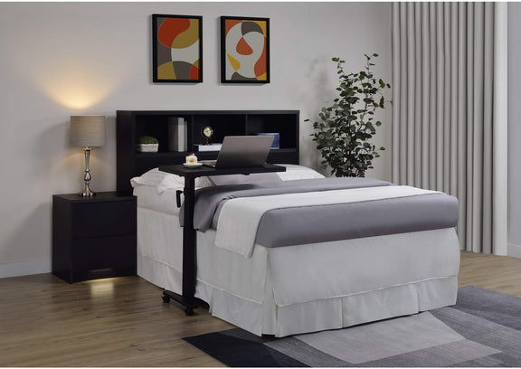 315851Q Westpark 49-inch Queen Bookcase Headboard Black