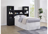 315851T-SET Westpark 3-piece Twin Bedroom Set Bookcase Headboard Black