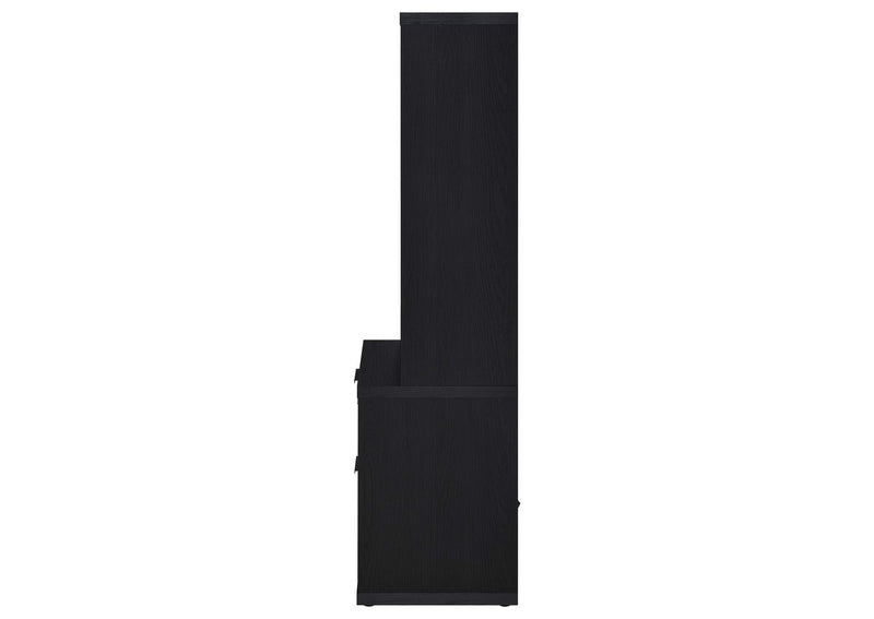 315851T-SET Westpark 3-piece Twin Bedroom Set Bookcase Headboard Black