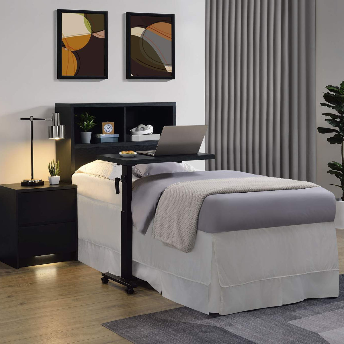 315851T Westpark 49-inch Twin Bookcase Headboard Black