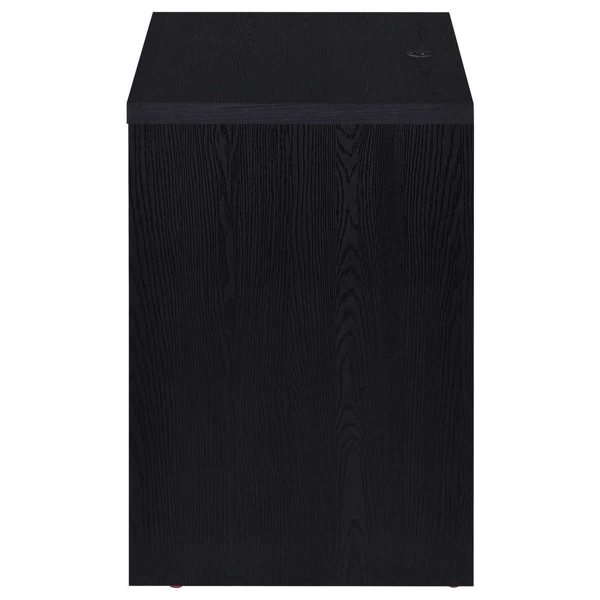 315852 Westpark 2-drawer Nightstand LED Lights and USB Black