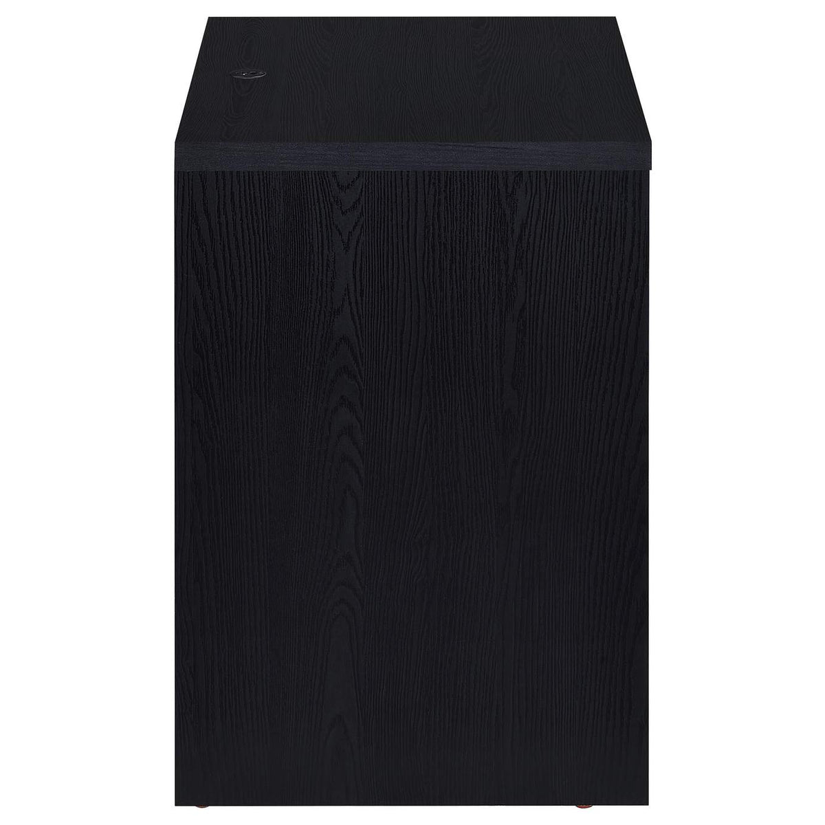 315852 Westpark 2-drawer Nightstand LED Lights and USB Black