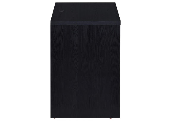 315852 Westpark 2-drawer Nightstand LED Lights and USB Black