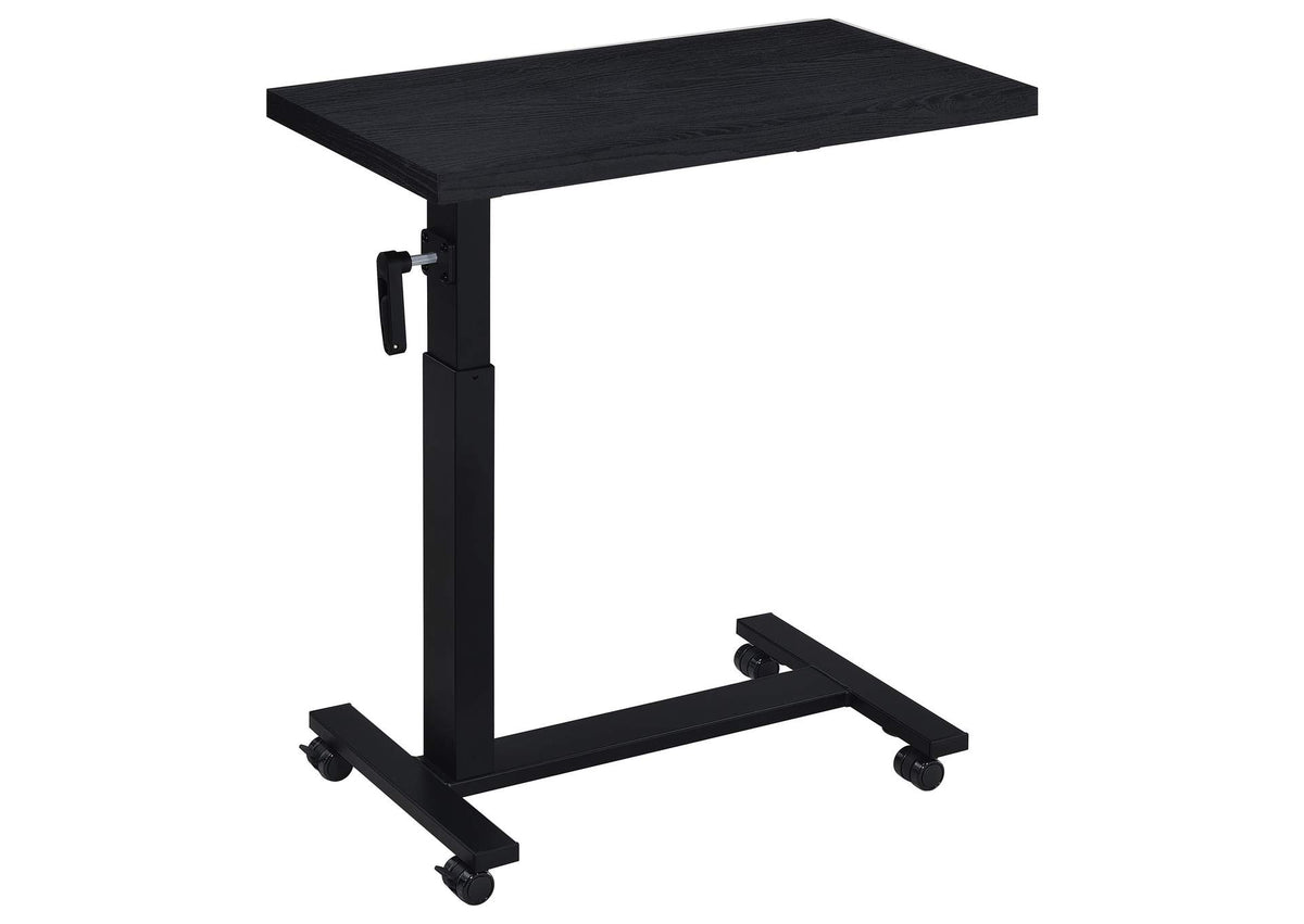 315856 Westpark Height Adjustable Mobile Bedroom C-Table Black