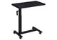 315856 Westpark Height Adjustable Mobile Bedroom C-Table Black