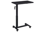 315856 Westpark Height Adjustable Mobile Bedroom C-Table Black