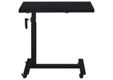 315856 Westpark Height Adjustable Mobile Bedroom C-Table Black