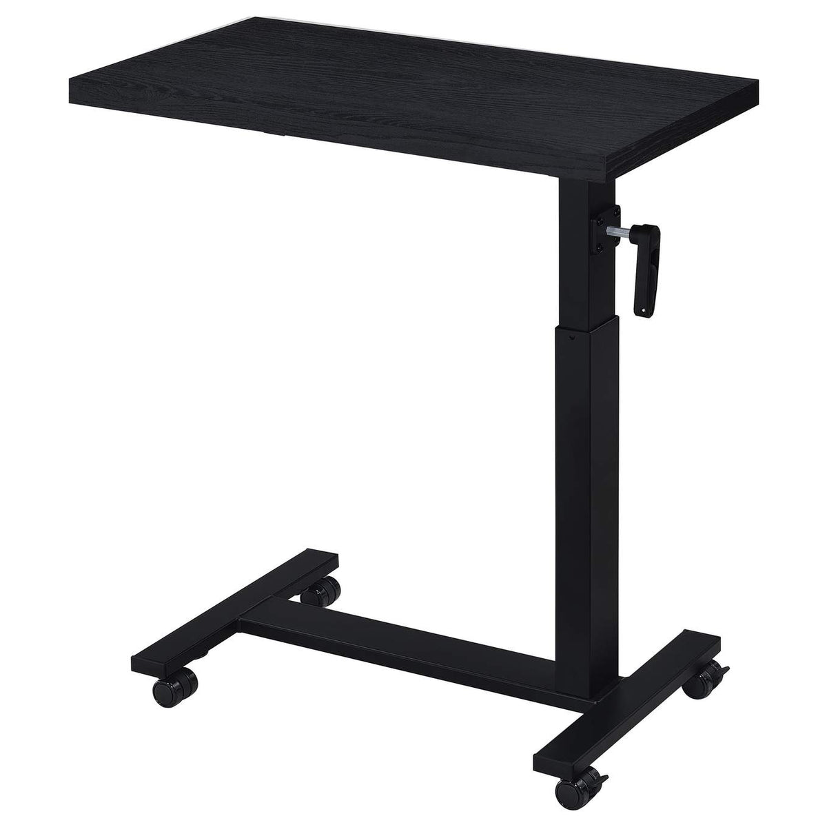 315856 Westpark Height Adjustable Mobile Bedroom C-Table Black