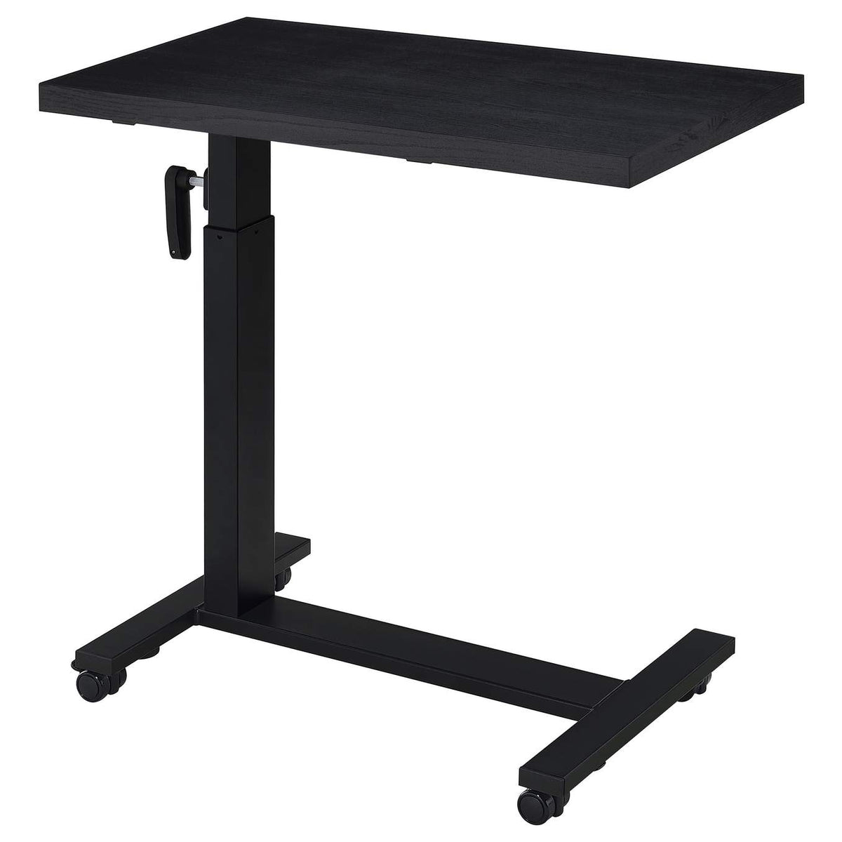 315856 Westpark Height Adjustable Mobile Bedroom C-Table Black