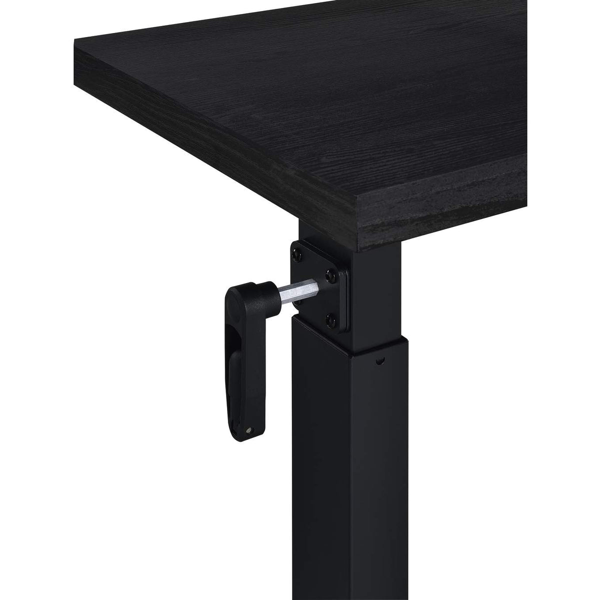 315856 Westpark Height Adjustable Mobile Bedroom C-Table Black