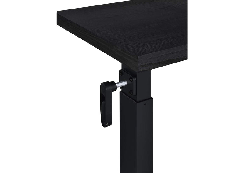 315856 Westpark Height Adjustable Mobile Bedroom C-Table Black