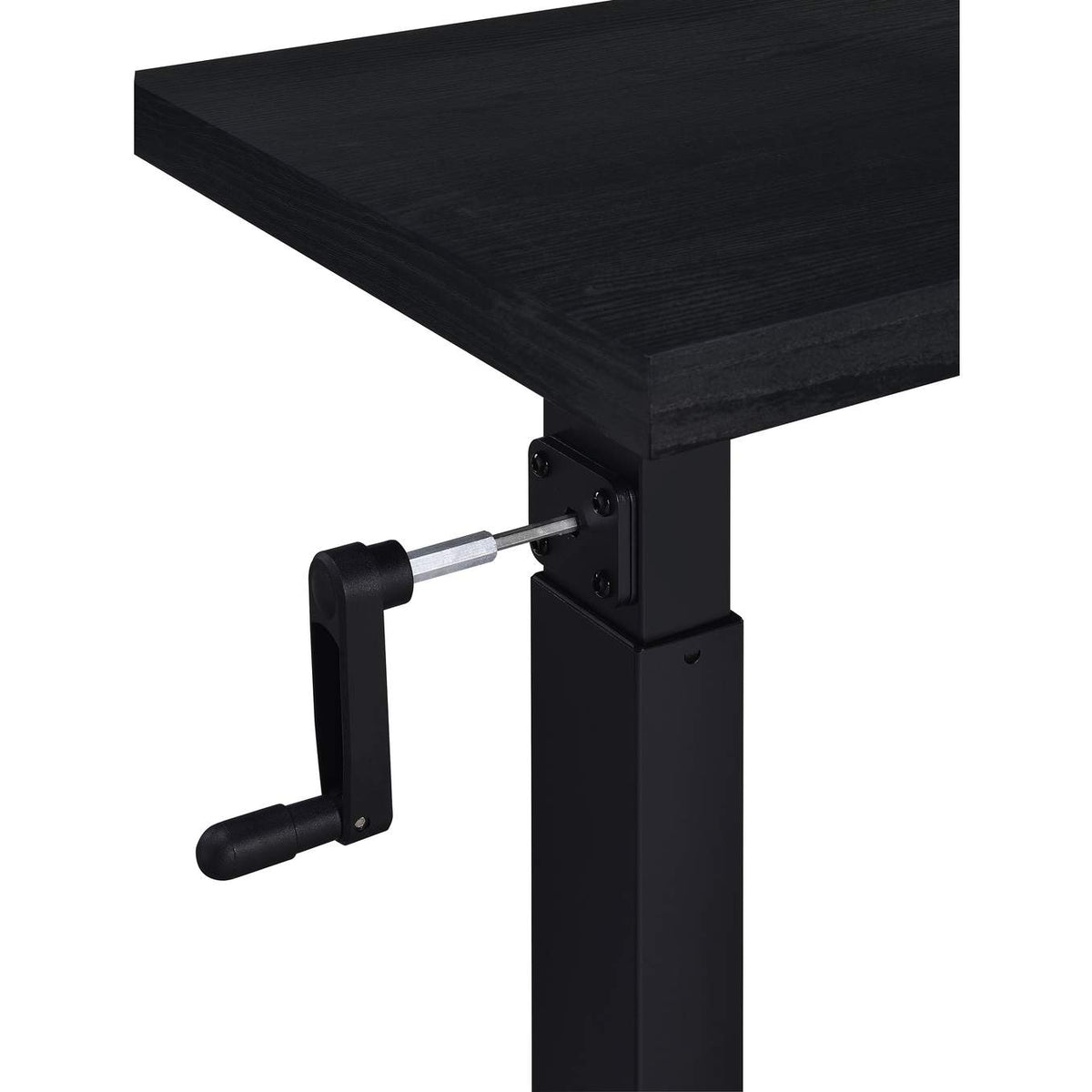 315856 Westpark Height Adjustable Mobile Bedroom C-Table Black