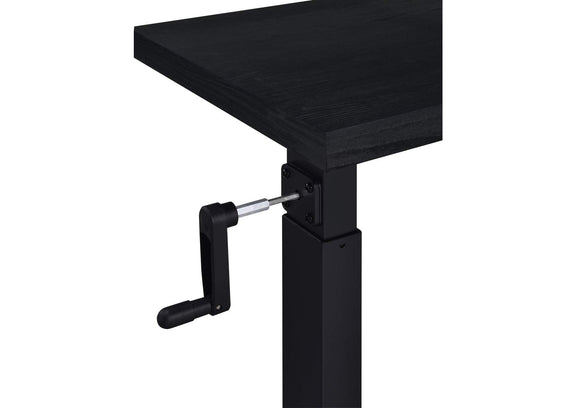 315856 Westpark Height Adjustable Mobile Bedroom C-Table Black