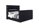 315868BLKKW Tisdall California King Flame Visualizer TV Bed Black