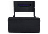 315868BLKKW Tisdall California King Flame Visualizer TV Bed Black