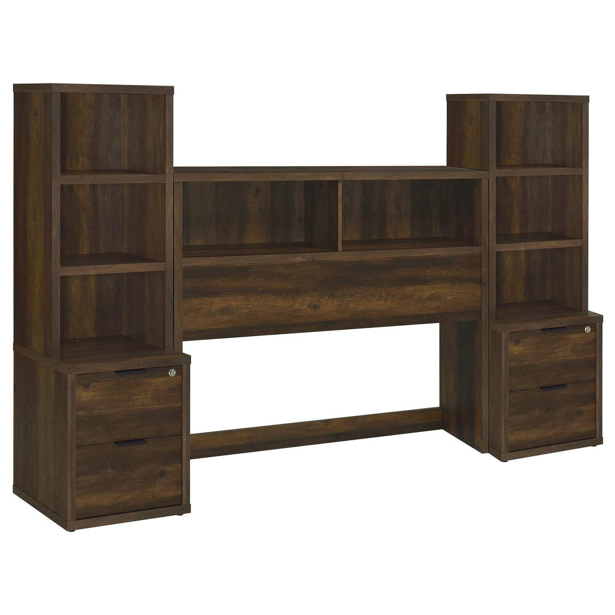 315881F-SET Westpark 3-piece Full Bedroom Set Bookcase Headboard Pine