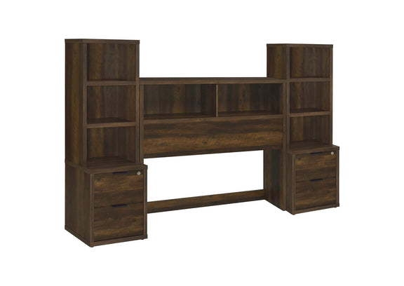 315881F-SET Westpark 3-piece Full Bedroom Set Bookcase Headboard Pine