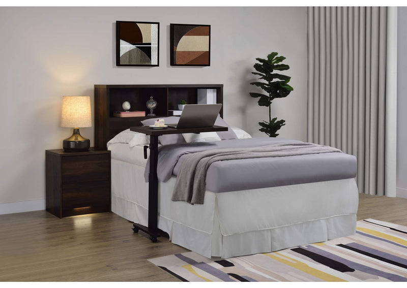 315881F Westpark 49-inch Full Bookcase Headboard Dark Pine