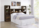 315881Q-SET Westpark 3-piece Queen Bedroom Set Bookcase Headboard Pine