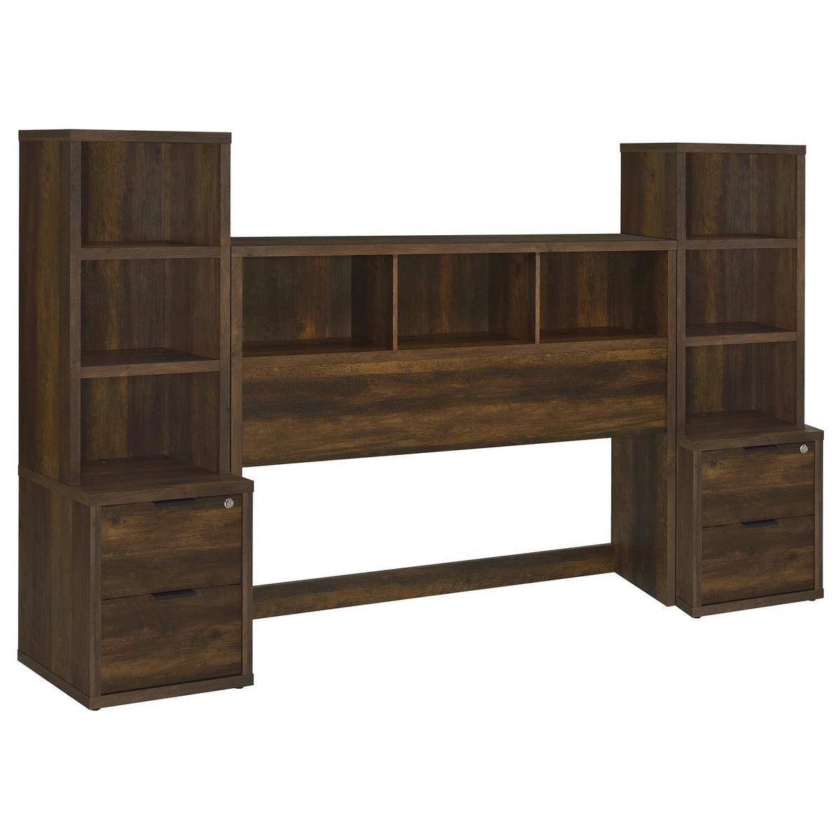 315881Q-SET Westpark 3-piece Queen Bedroom Set Bookcase Headboard Pine