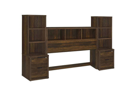 315881Q-SET Westpark 3-piece Queen Bedroom Set Bookcase Headboard Pine