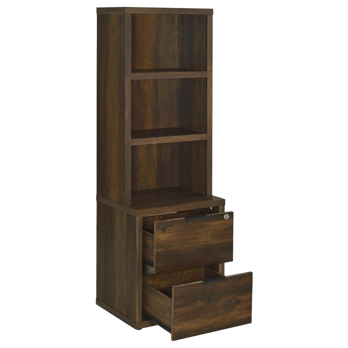 315881Q-SET Westpark 3-piece Queen Bedroom Set Bookcase Headboard Pine