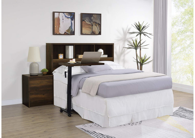 315881Q Westpark 49-inch Queen Bookcase Headboard Dark Pine