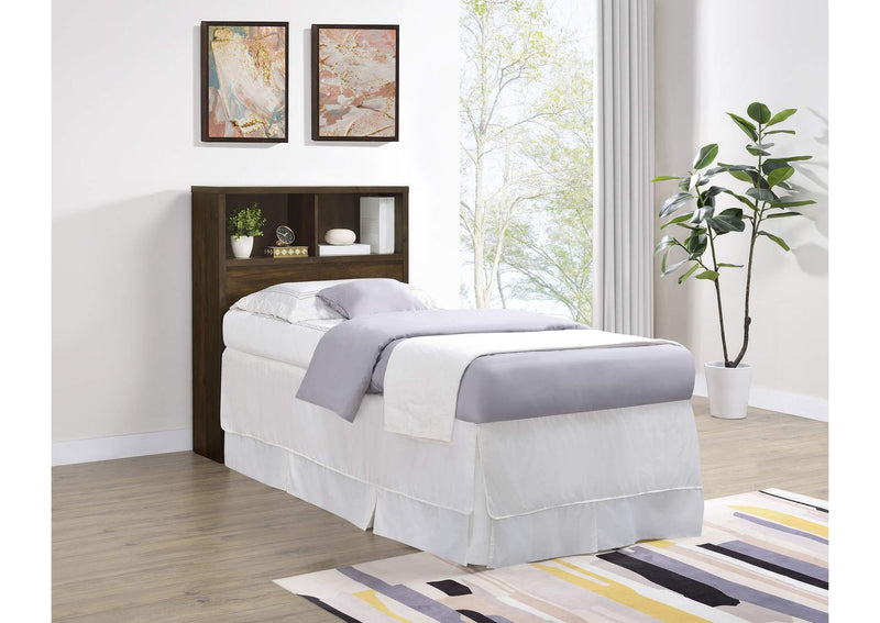 315881T Westpark 49-inch Twin Bookcase Headboard Dark Pine