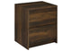 315882 Westpark 2-drawer Nightstand LED Lights and USB Dark Pine