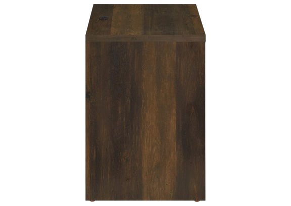 315882 Westpark 2-drawer Nightstand LED Lights and USB Dark Pine