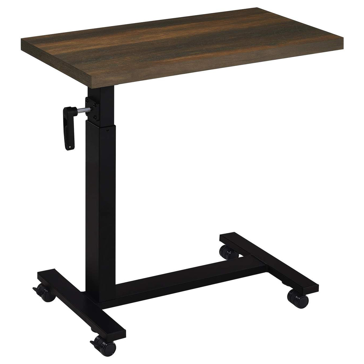 315886 Westpark Height Adjustable Mobile Bedroom C-Table Dark Pine