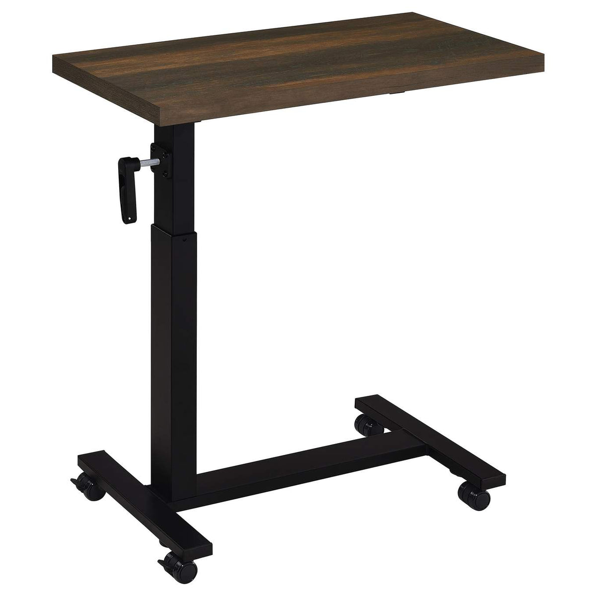 315886 Westpark Height Adjustable Mobile Bedroom C-Table Dark Pine