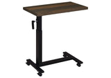 315886 Westpark Height Adjustable Mobile Bedroom C-Table Dark Pine