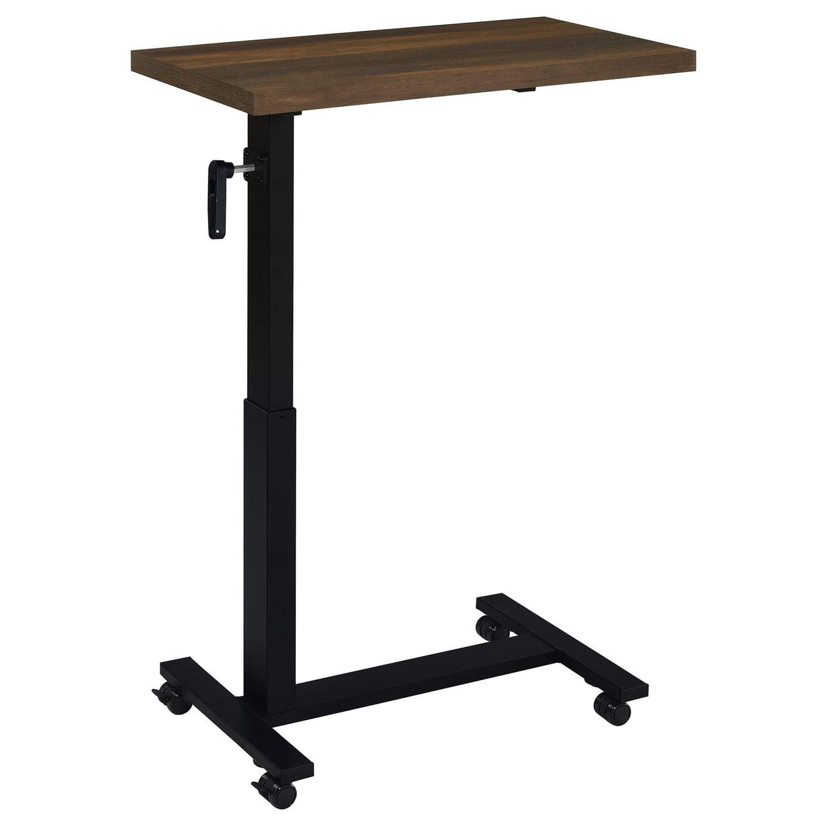 315886 Westpark Height Adjustable Mobile Bedroom C-Table Dark Pine