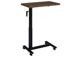 315886 Westpark Height Adjustable Mobile Bedroom C-Table Dark Pine