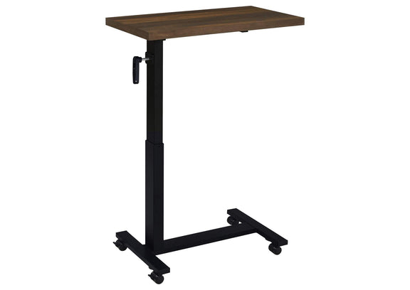 315886 Westpark Height Adjustable Mobile Bedroom C-Table Dark Pine
