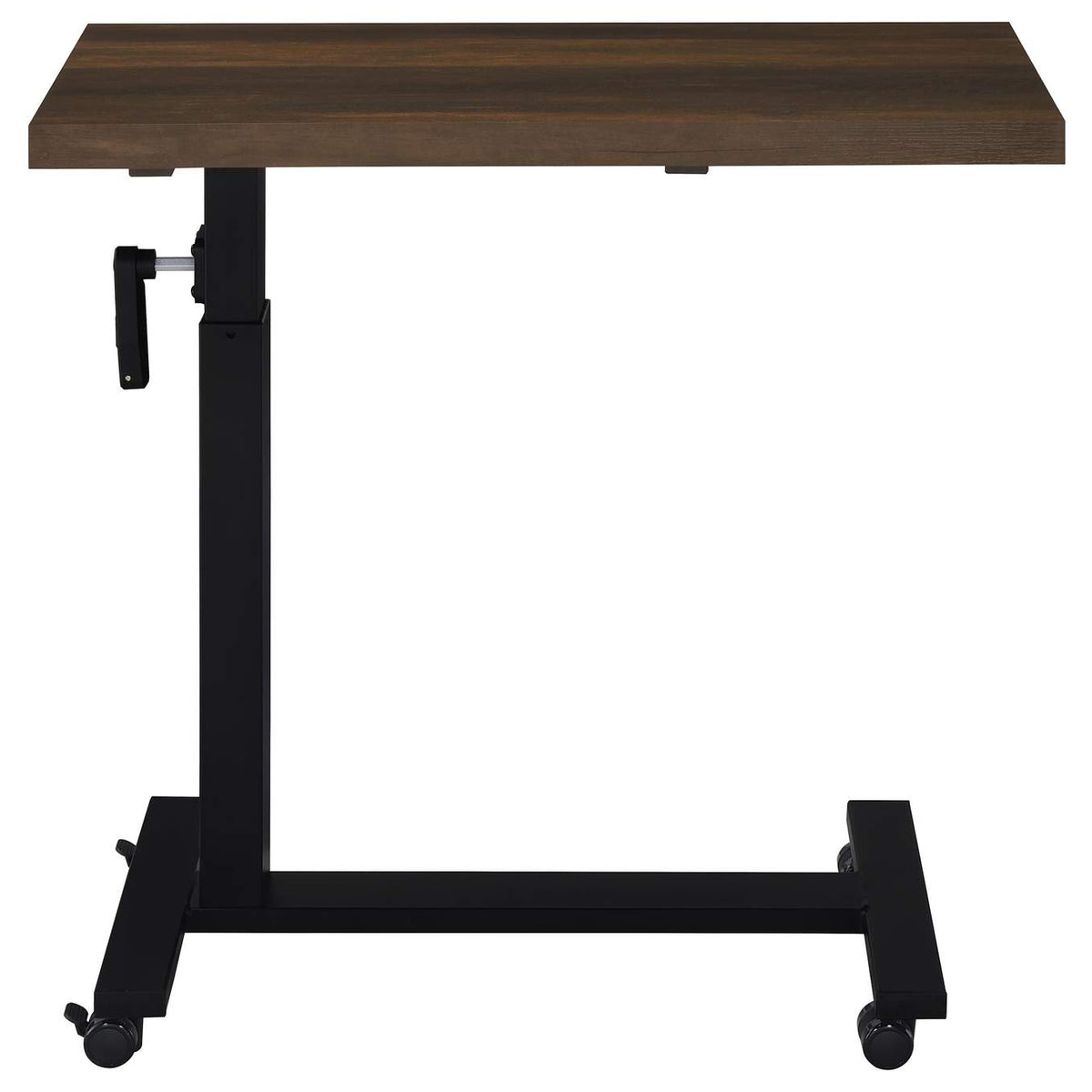 315886 Westpark Height Adjustable Mobile Bedroom C-Table Dark Pine