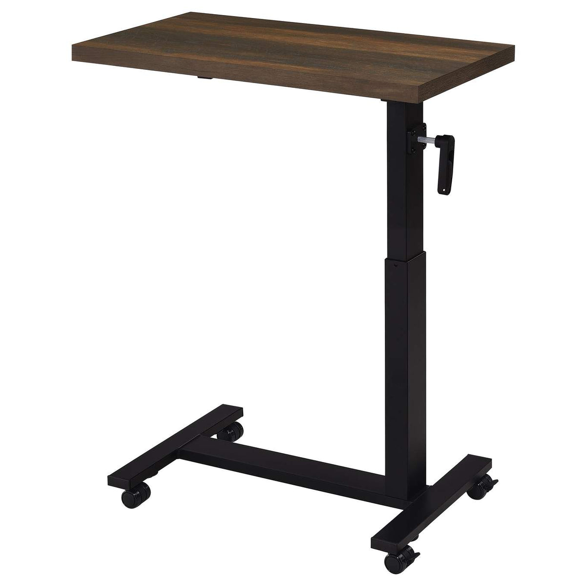315886 Westpark Height Adjustable Mobile Bedroom C-Table Dark Pine