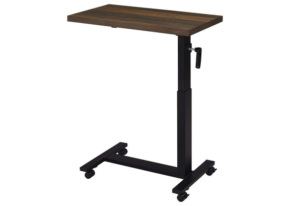 315886 Westpark Height Adjustable Mobile Bedroom C-Table Dark Pine