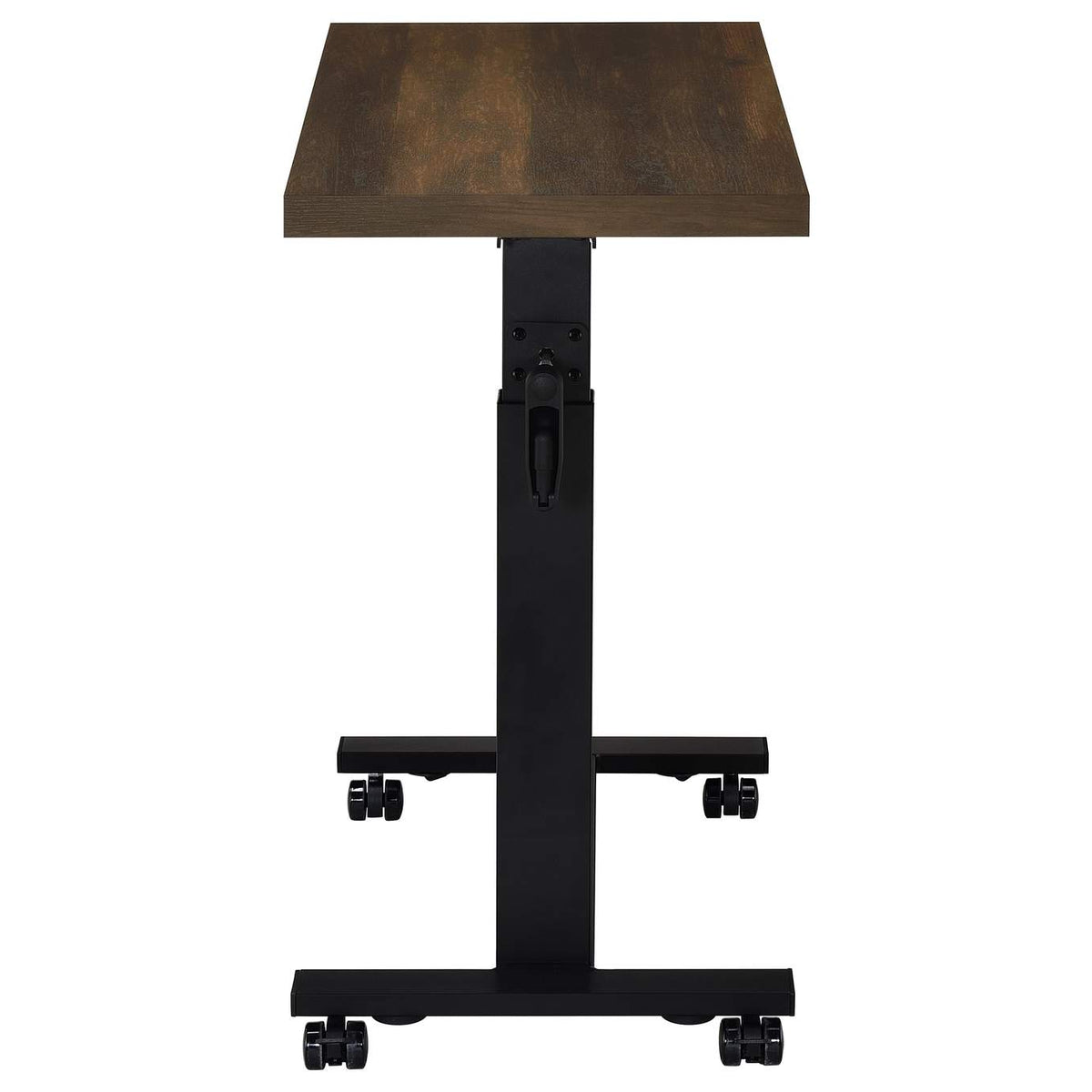 315886 Westpark Height Adjustable Mobile Bedroom C-Table Dark Pine