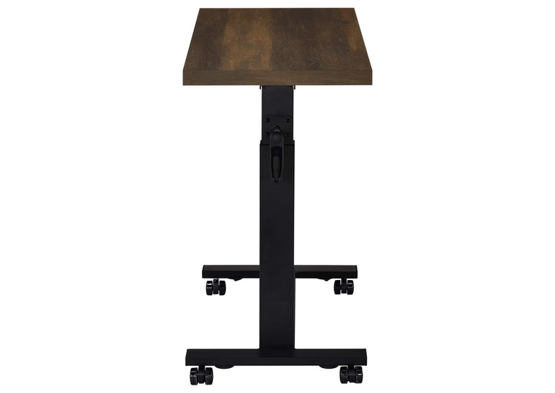 315886 Westpark Height Adjustable Mobile Bedroom C-Table Dark Pine