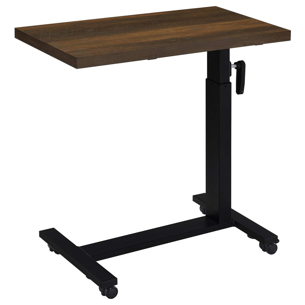 315886 Westpark Height Adjustable Mobile Bedroom C-Table Dark Pine
